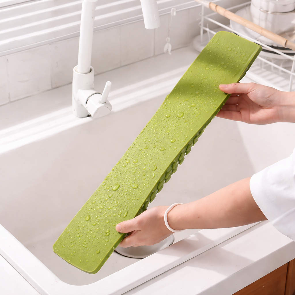 Silicone Sink Splash Guard – Waterproof Kitchen Faucet Splash Protector