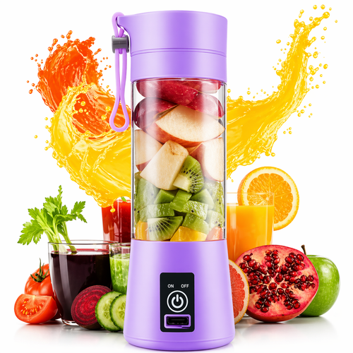 Portable Mini 6 Blade Juicer Blender | Outdoor Juicing Cup (380ml) - Rechargeable | Marcado Cart