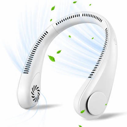 USB Rechargeable Neck Fan | 3 Modes With 360 Rotation | C-Type Charging Cable Included