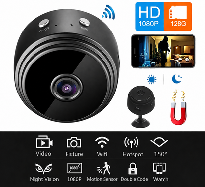 Mini WiFi Camera HD 1080P Night Vision - Marcado Cart