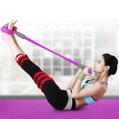 Pink Latex Fitness Pull Rope for Home Workout