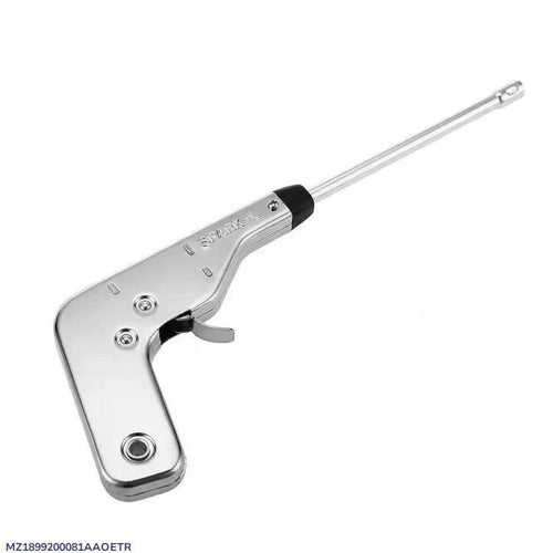*: Stainless Steel Gas Lighter for Kitchen Camping Silver