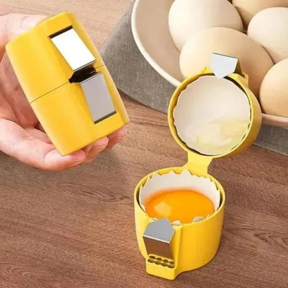Yellow ABS Plastic Egg Yolk Separator Kitchen Tool