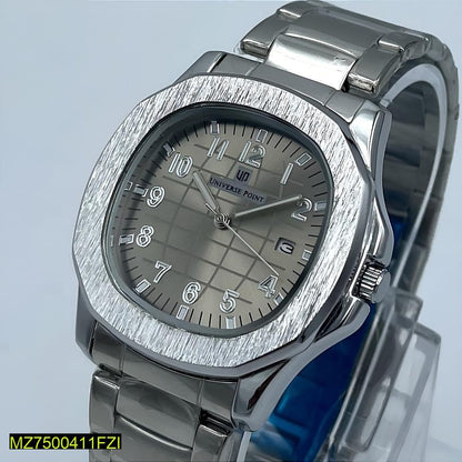 *: Men's Stainless Steel Analogue Watch with Date Display