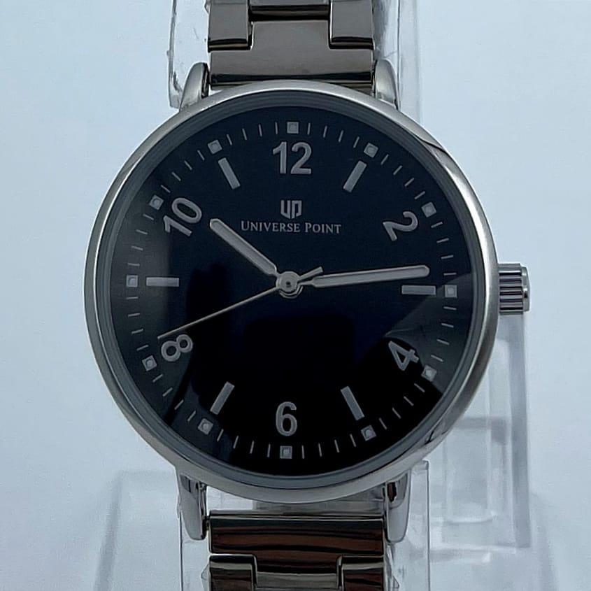 Women Stainless Steel Analog Watch Black Dial