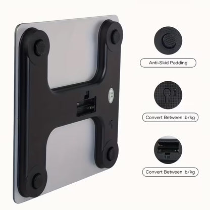 Smart Digital Bathroom Scale – High-Precision LED Weight Scale with Temperature Display